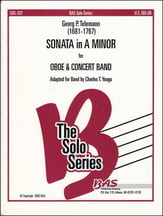 Sonata in A Minor-Oboe W/ band Concert Band sheet music cover